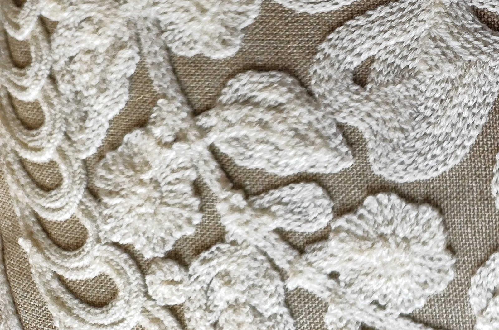 Crewel Embroiderd Decorated Cushion Cover Throw Pillow for Living Room Couch Diwan Sofa, Modern Design Size-16"x16" Pack of 1 - Image 2