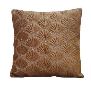 Elegant Golden Brown Quilted Velvet Cushion Cover – 16x16 Inches | Premium Textured Throw Pillow for Sofa & Home Décor Pack of 1 - Image 2