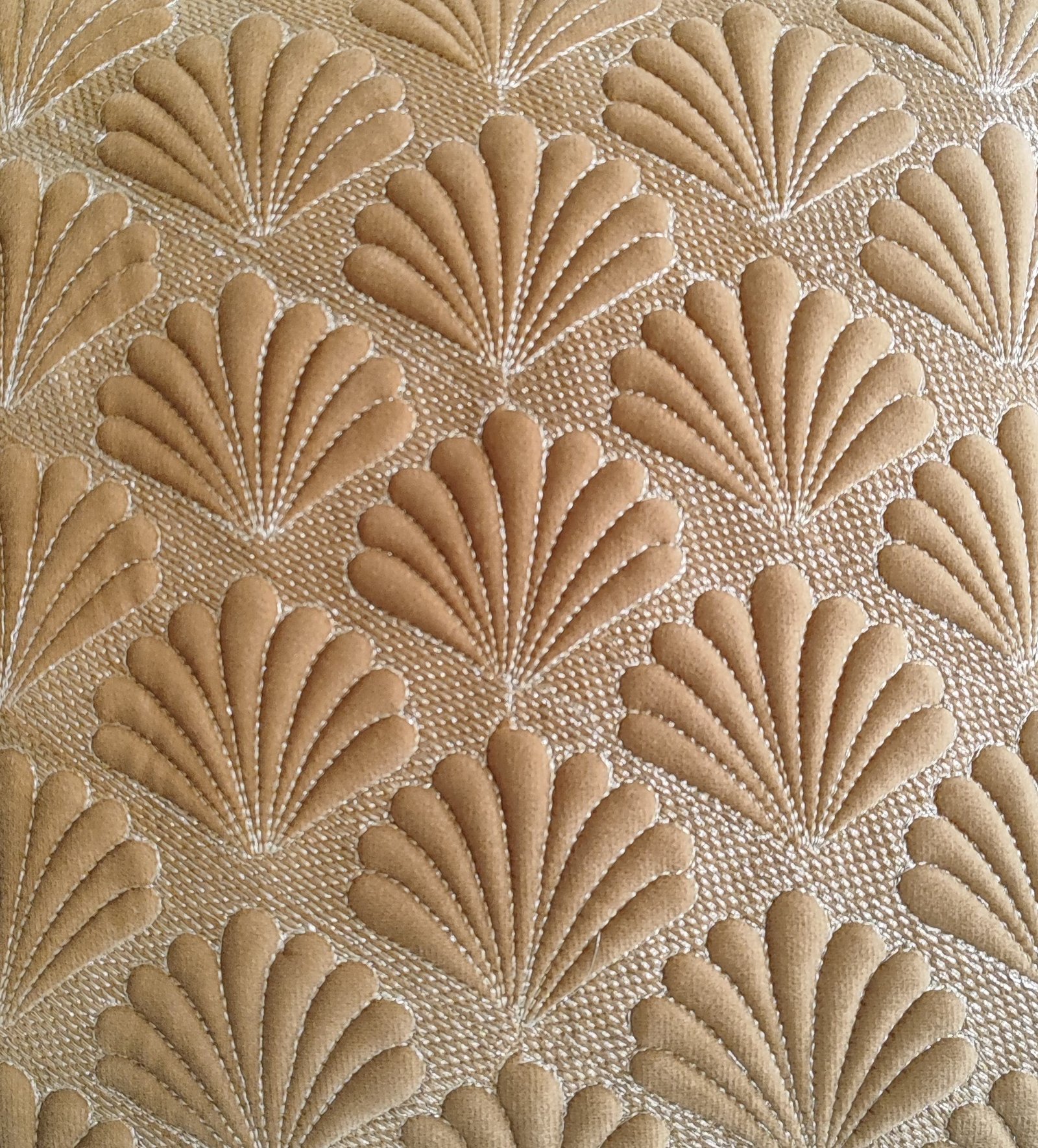 Elegant Golden Brown Quilted Velvet Cushion Cover – 16x16 Inches | Premium Textured Throw Pillow for Sofa & Home Décor Pack of 1 - Image 4