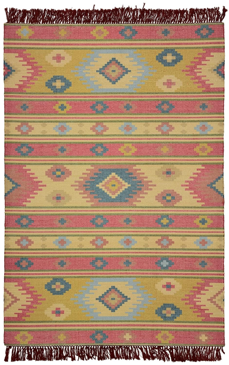 Printed Carpets for Living Room | Floor Rug Ideal for Bedroom | Drawing Room (Rust, 4x6 Feet) - Image 3