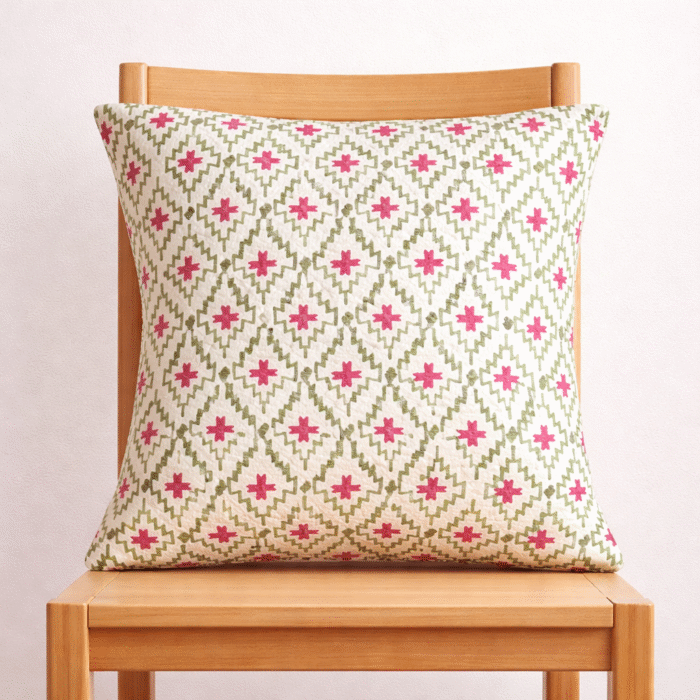 Block Print Cushion Cover